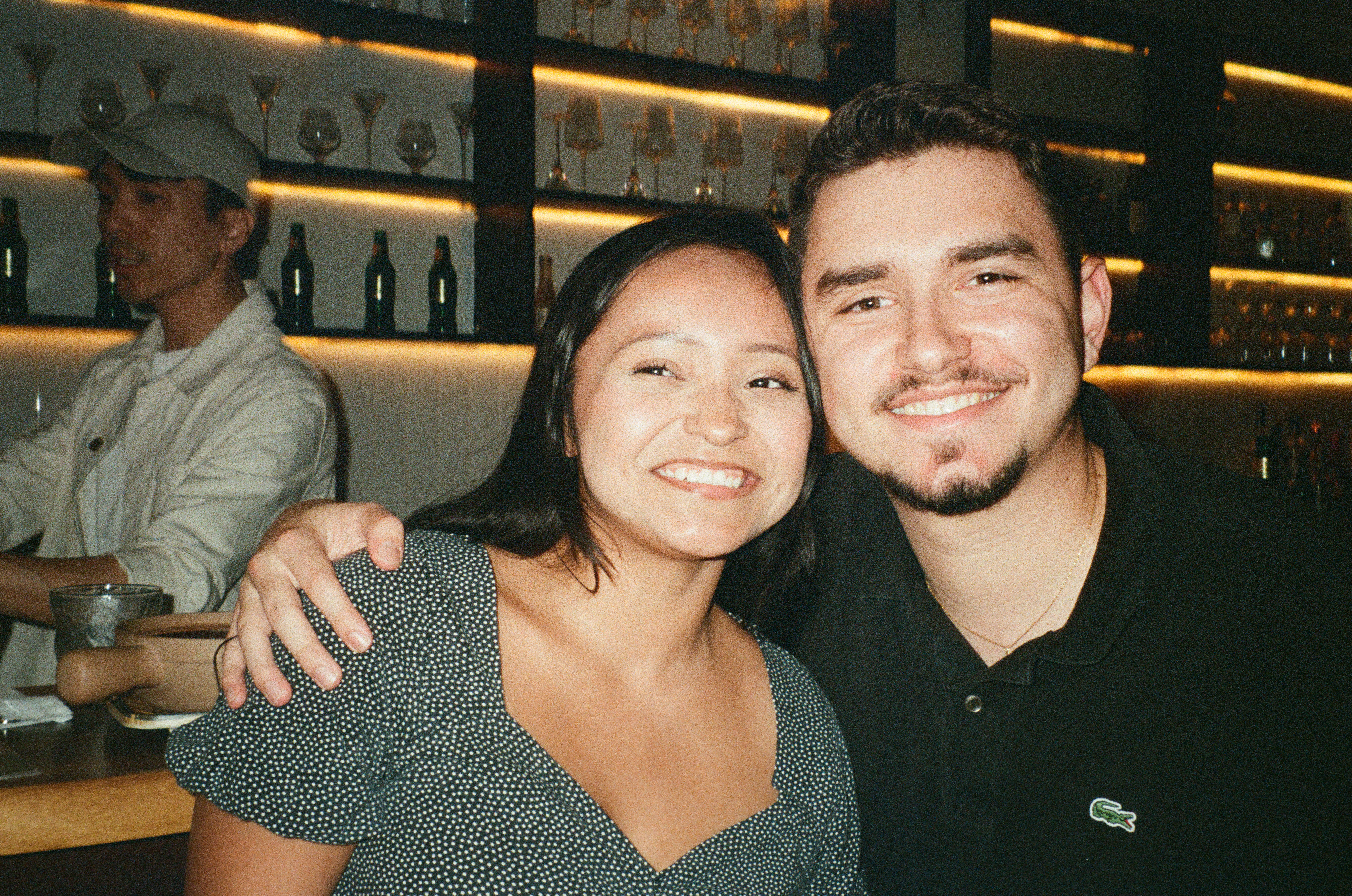 Seb and Jenny at NYC bar